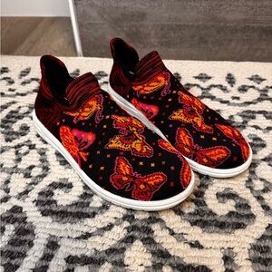 Colorful Butterfly Knit Sneakers